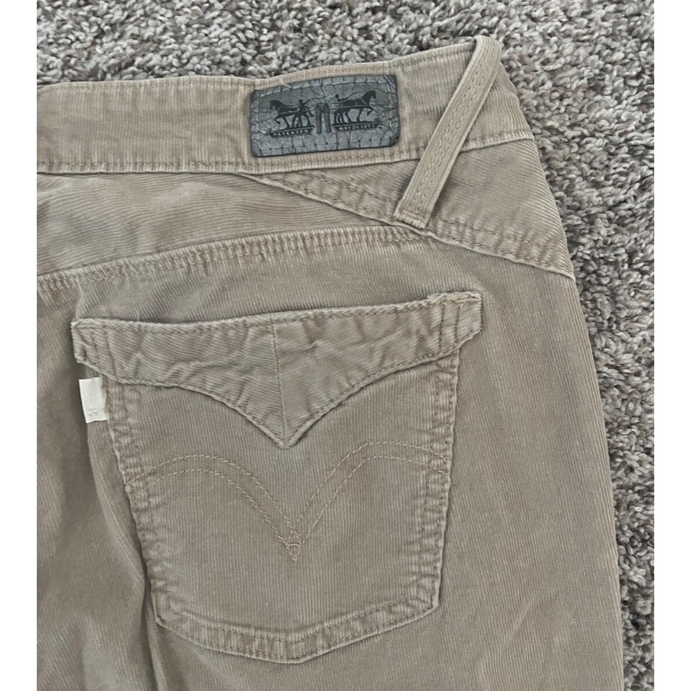 VTG 90s Levis 505 Silver Tab Corduroy Pants Mens 30x32 Beige Straight‎ Leg - Picture 4 of 4